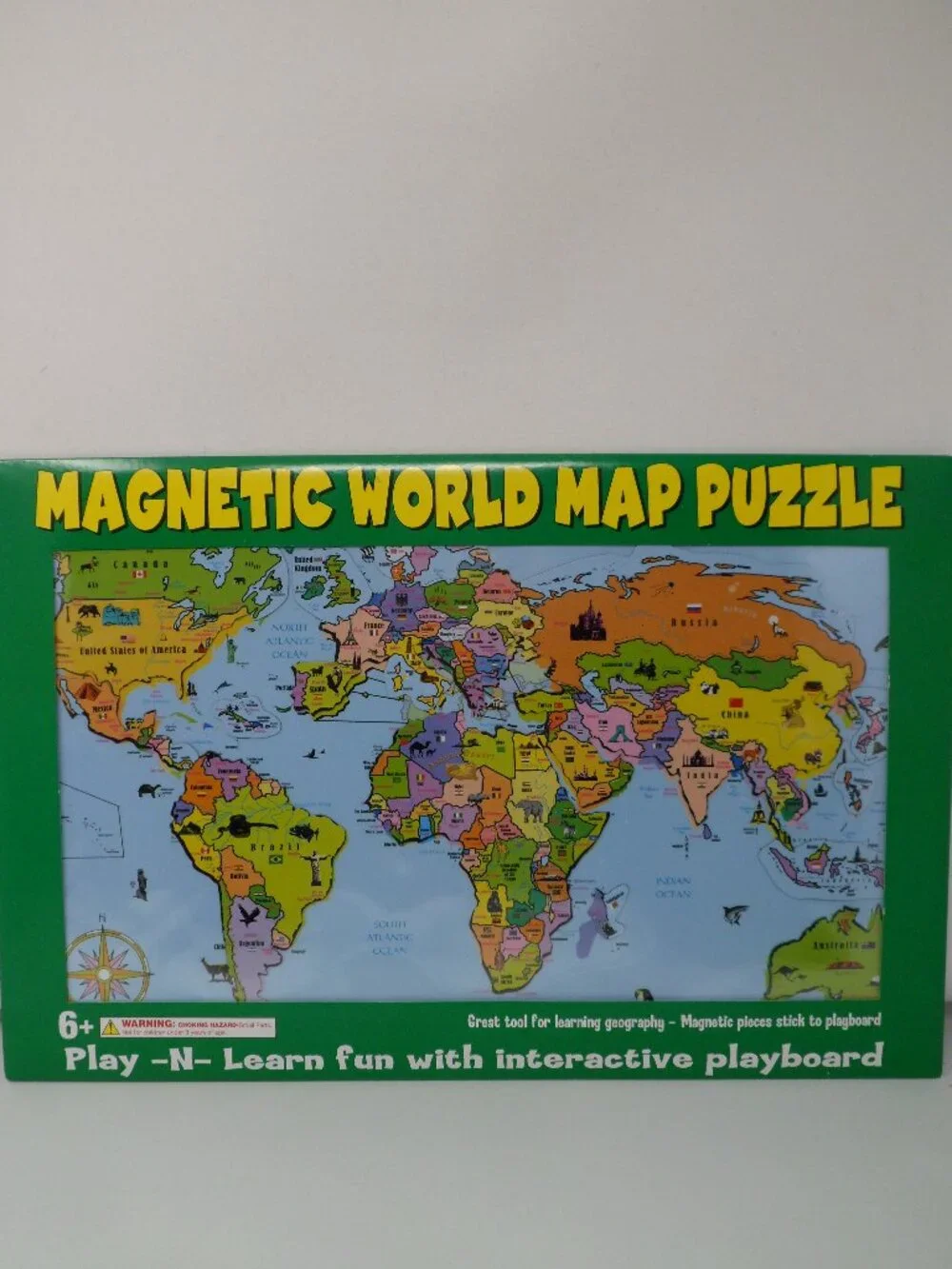 Magnetic World Map Puzzle - Learn Geography